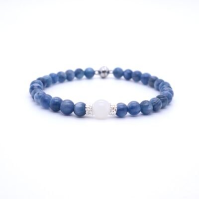 Kyanite & Moonstone Bracelet with Magnetic Clasp