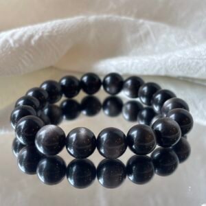 Silver Obsidian Bracelet